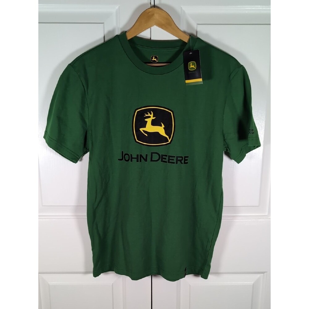 NWT John Deere Classic Green Graphic Tee Workwear Gorpcore Streetwear Logo Shirt